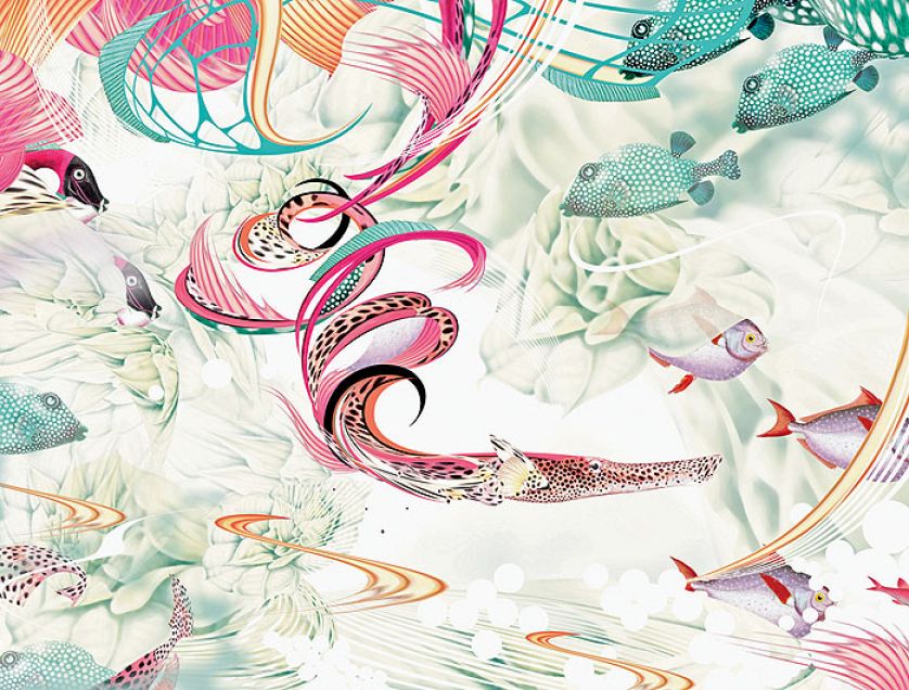 Aquamarin, 2011 r. Botaniczne grafiki Bożki Rydlewskiej