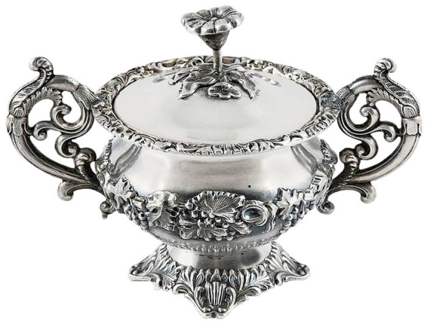 Cukiernica jak waza, J. Fraget. Platery – srebro dla wszystkich