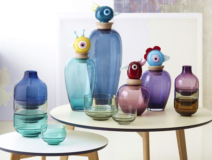 kolorowe wazony do salonu