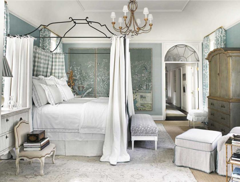 Salon Vert, tapeta ręcznie malowana na papierze, de Gournay