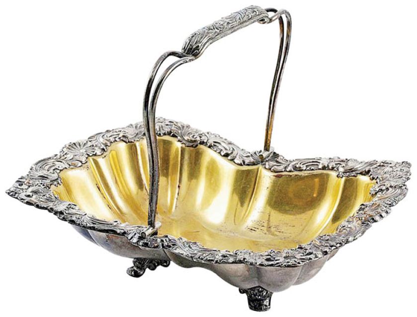 Kosz z 1845 r., od J. Frageta. Platery – srebro dla wszystkich