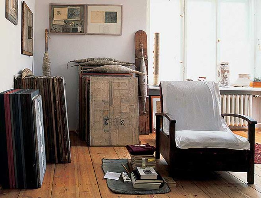 Pracownia jest integralną częścią mieszkania.