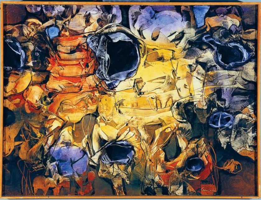 Alfred Lenica- Zagarnianie przestrzeni ,1964 r., Muzeum Narodowe we Wrocławiu, fot. Edmund Witecki