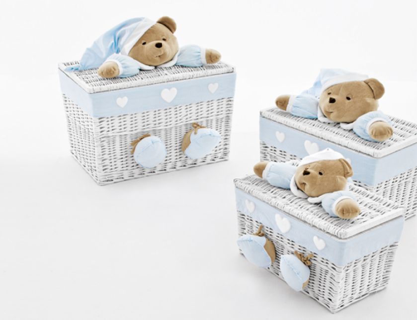 Z zestawu kufrów NANAN PUCCIO będzie doskonałym elementem dekoracyjny, a jednocześnie zachęci dziecko do zachowania