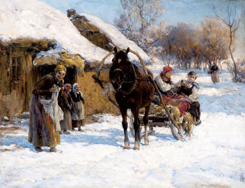 Alfred Wierusz-Kowalski, Słoneczny zimowy dzień , cw 95 tys. zł, OSTOYA