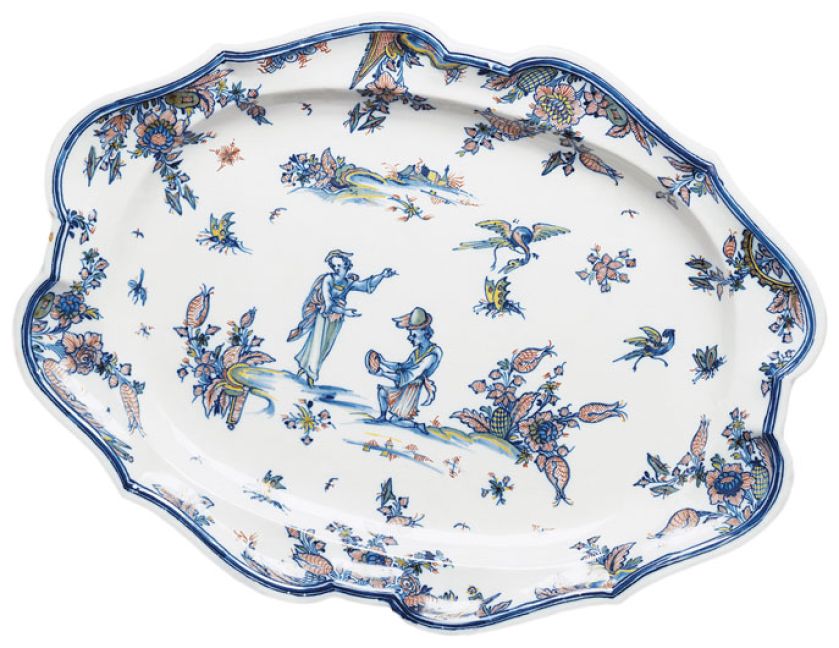 Majolikowa taca. Majolika