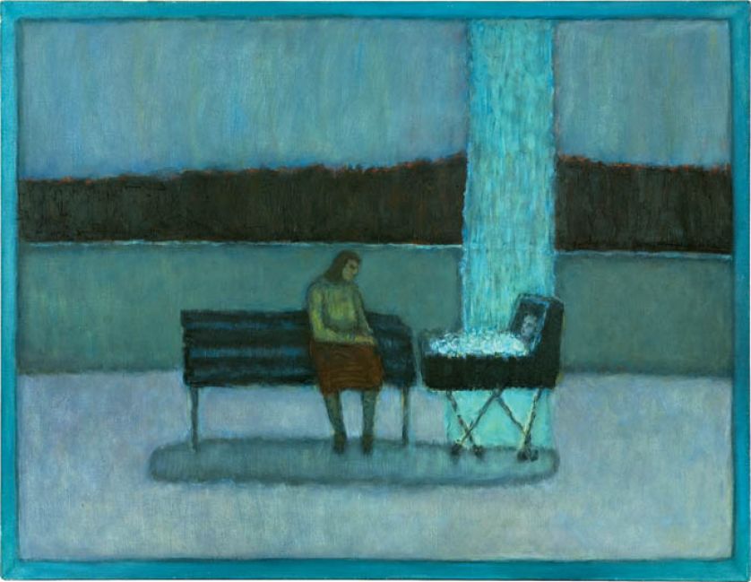 Andrzej Podkański, z cyklu Park. Obrazy podejrzane