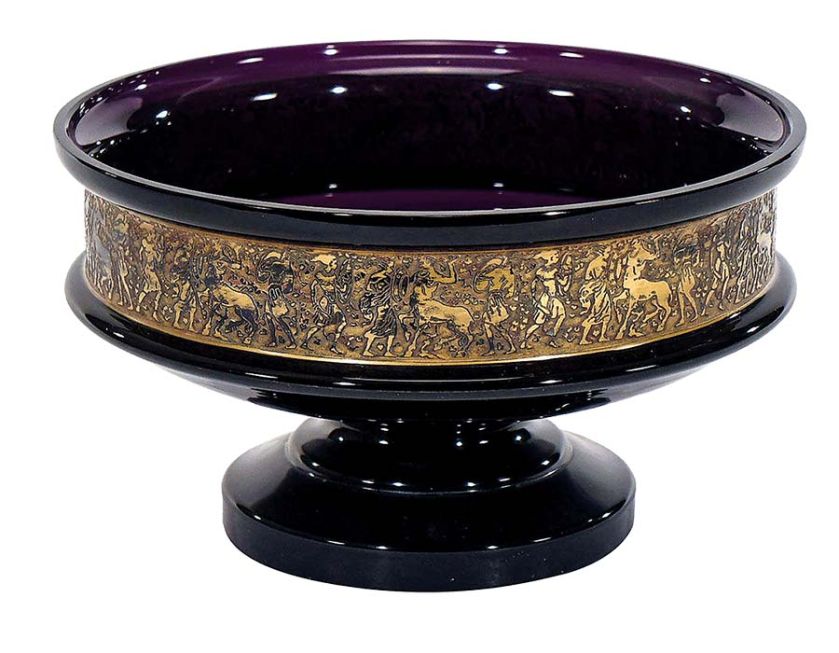 Ametystowa z manufaktury Ludwig Moser i syn , ok 1890 r., Czechy