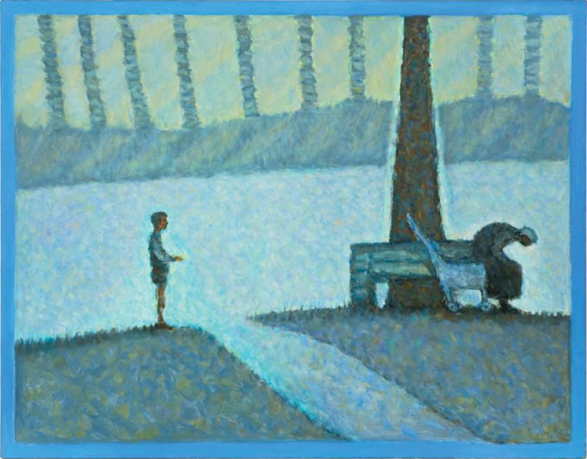 Andrzej Podkański, z cyklu Park. Obrazy podejrzane