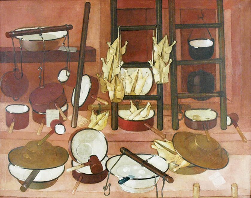 Kiejstut Bereźnicki, Martwa natura z miednicami , 1993 r., Rempex.