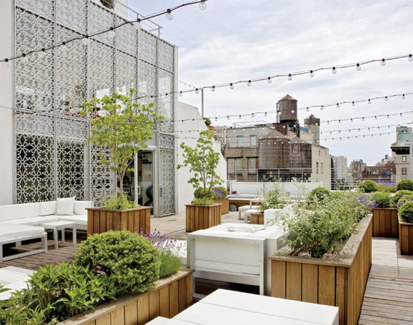 Na dachu w Nowym Jorku. Szalone wnętrza Jade Jagger