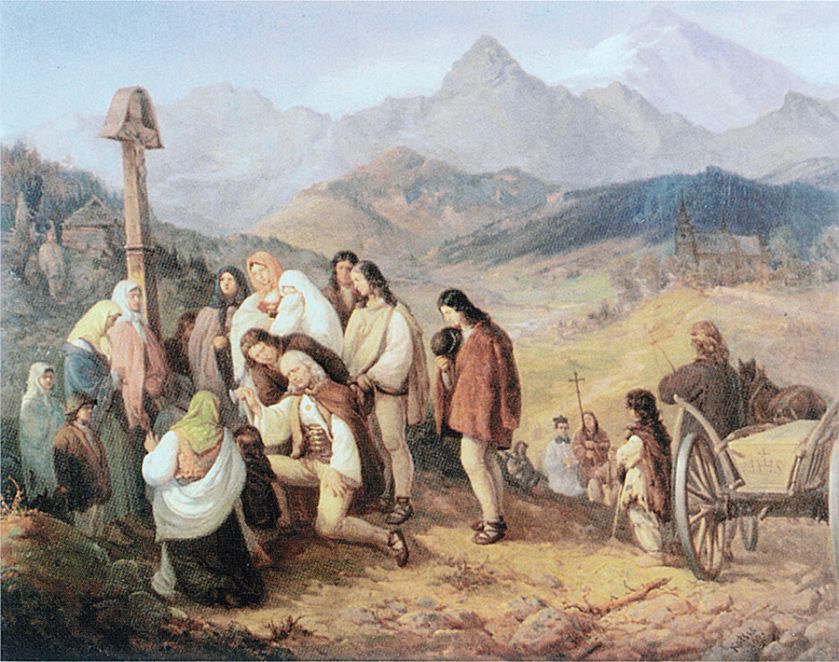 Aleksander Kotsis Pogrzeb górala , 1860 r.