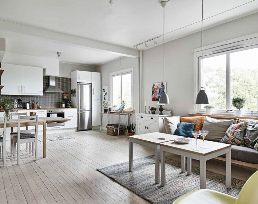 jak urządzić salon z kuchnią