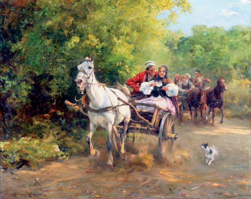 Alfred Wierusz-Kowalski, Przejażdżka , cw 390 tys. zł, DESA UNICUM