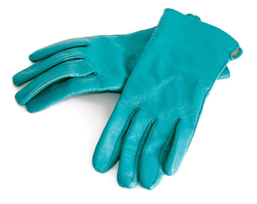 Zwyczajne rękawiczki w niezwykłym kolorze.