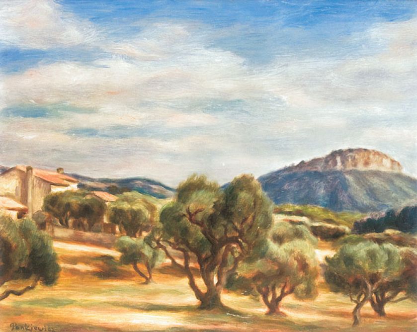 „Pejzaż z Cassis”, ok. 1928 r., Józef Pankiewicz,  Desa Unicum i Polswiss Art.
