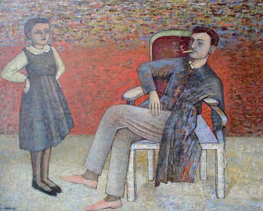 Lucyna Patalita Balthus w fotelu , 1999 r.