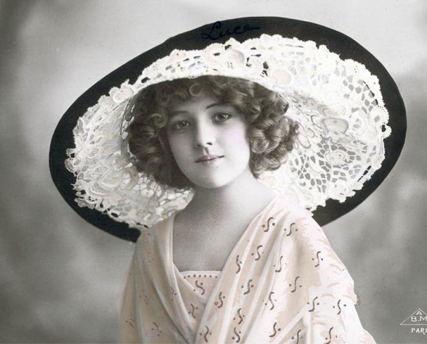 Kapelusz koronką podszyty, 1913 r., fot. FOTOCHANNELS