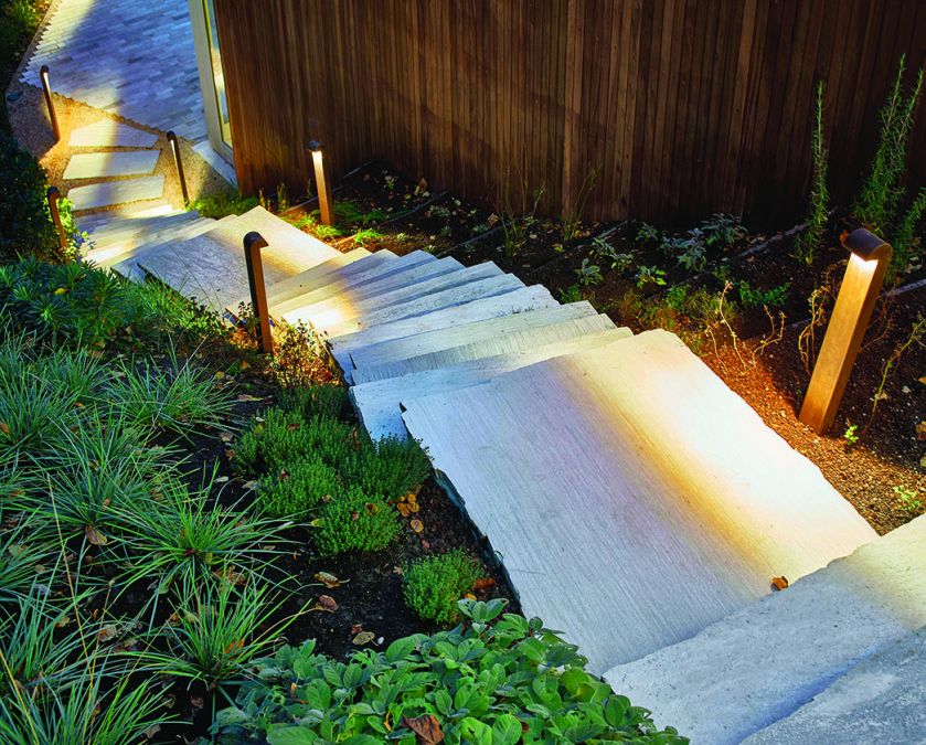 Mosiężne lampy Simply do oświetlania ścieżek, odporne na korozję, PVD CONCEPT, pvdconcept.be