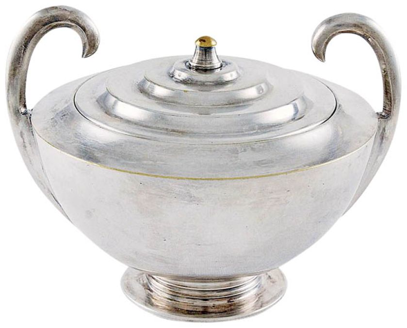 Cukiernica art deco, Fabryka Wyrobów Platerowanych i Brązowych Braci Henneberg, lata 30. XX w.