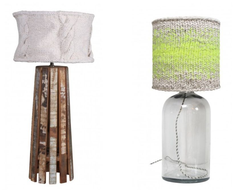 Abażur dziergany do lampy w butelce/kolekcja HK Living