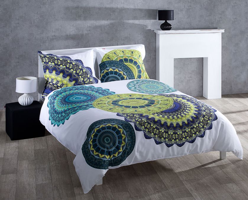 Komplet pościeli Mandala Greenblue, Dekoria Zdjęcie: dekoria.pl