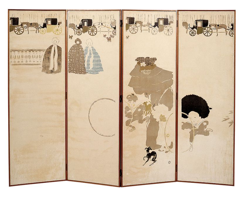 Pierre Bonnard, parawan, litografia, 1894-1897 r.