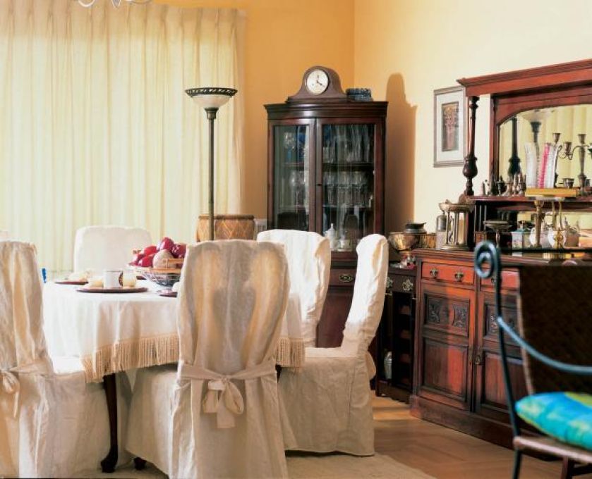 W jadalni nie mogło zabraknąć witryny.