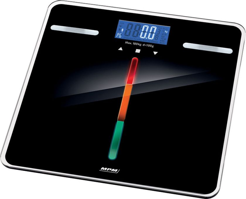 Ta waga obliczy, ile potrzeba nam dziennie kalorii. MWA-04, dokładność do 100g, pamięć dla 10 użytkowników, MPM, mpm.pl