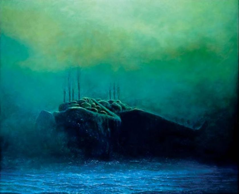 Zdzisław Beksiński Bez tytułu, własność prywatna