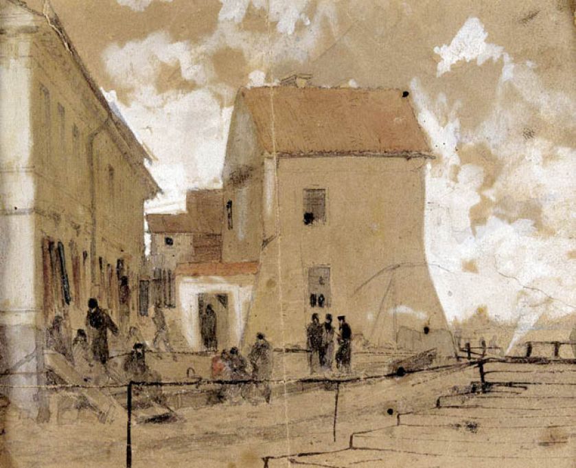 Maksymilian Gierymski, Ulica Solec , 1870 r., fot. W. Krynski/Forum