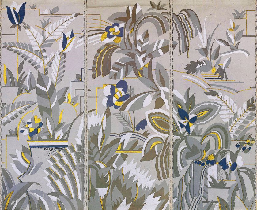 Tapeta z wzorem art deco, ok.1930 r.