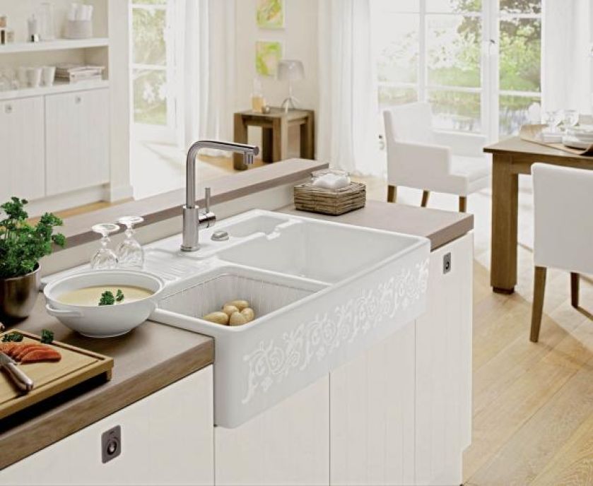 Ceramiczny zlew White Pearl firmy Villeroy Boch – 8699 zł. DOM BIANCO