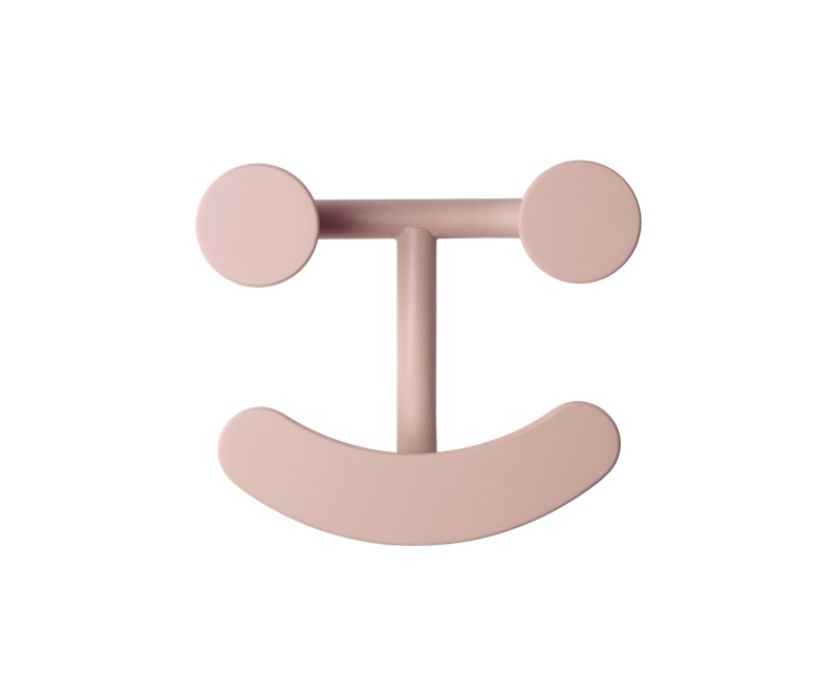 wieszak ścienny różowy