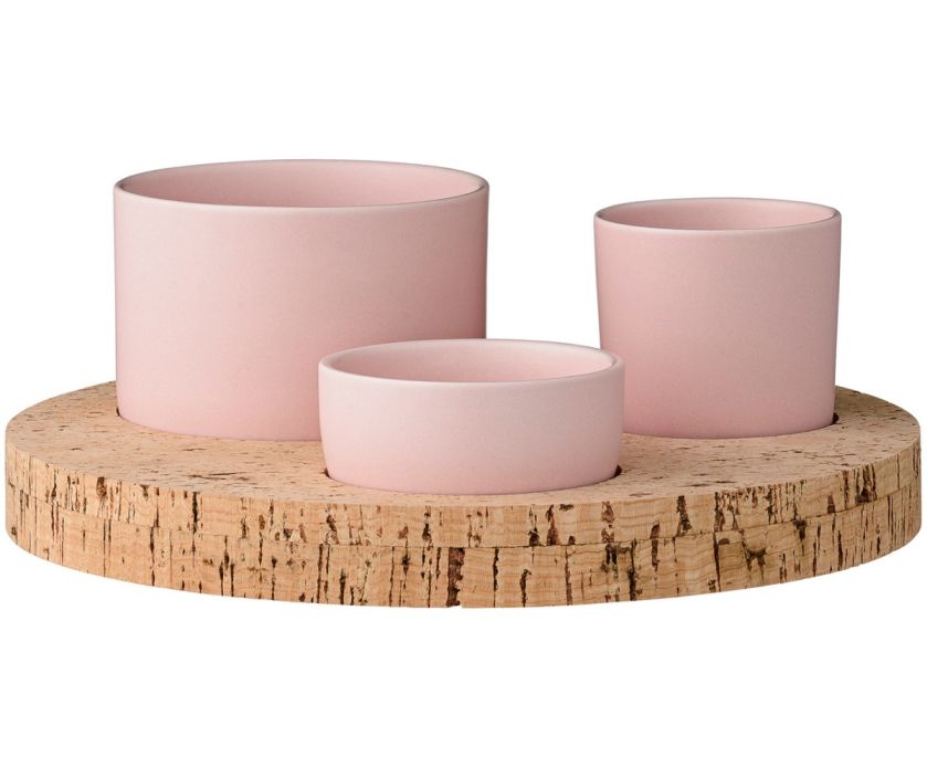 Zestaw do przekąsek, westwing.pl. Dobre zestawienie: pudrowy róż plus miedź lub szmaragd