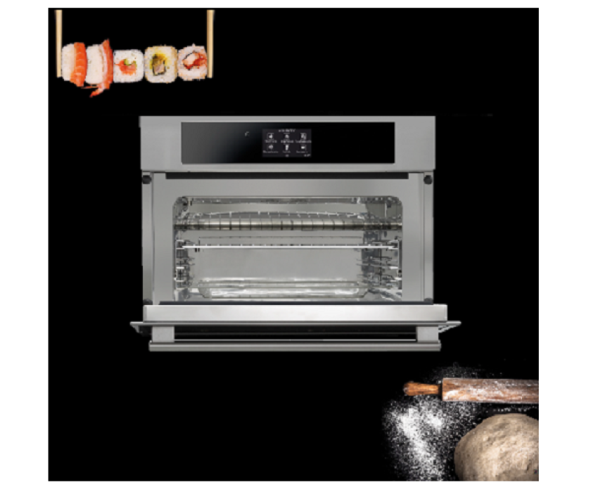 Wielofunkcyjny Blast Chiller, czyli schładzarko-zamrażarka szokowa, ma funkcje schładzania (+3°C), zamrażania (-18°C) i