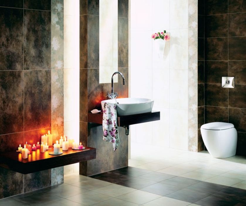 Łazienka z kolekcji Sublime. Ze świecami jest bardziej nastrojowo
