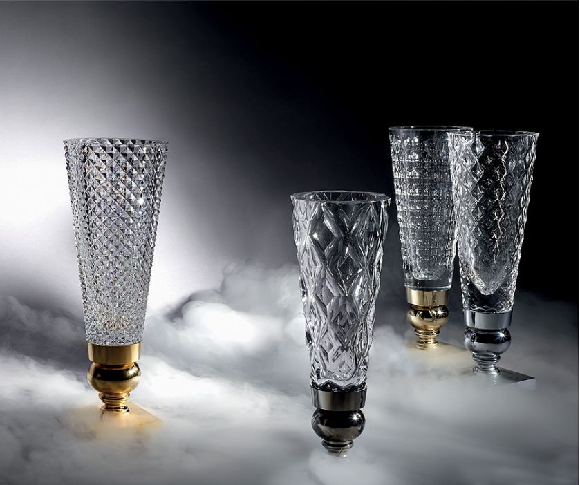 Kryształowe kieliszki wymyślone przez Marcela Wandersa.