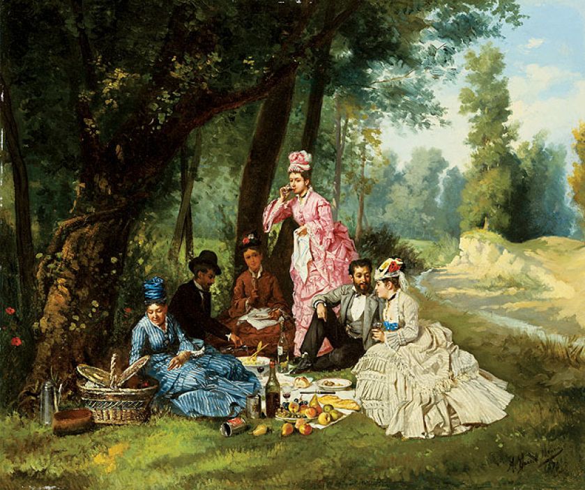 Piknik , Antonio Garcia Mencia, XIX w.