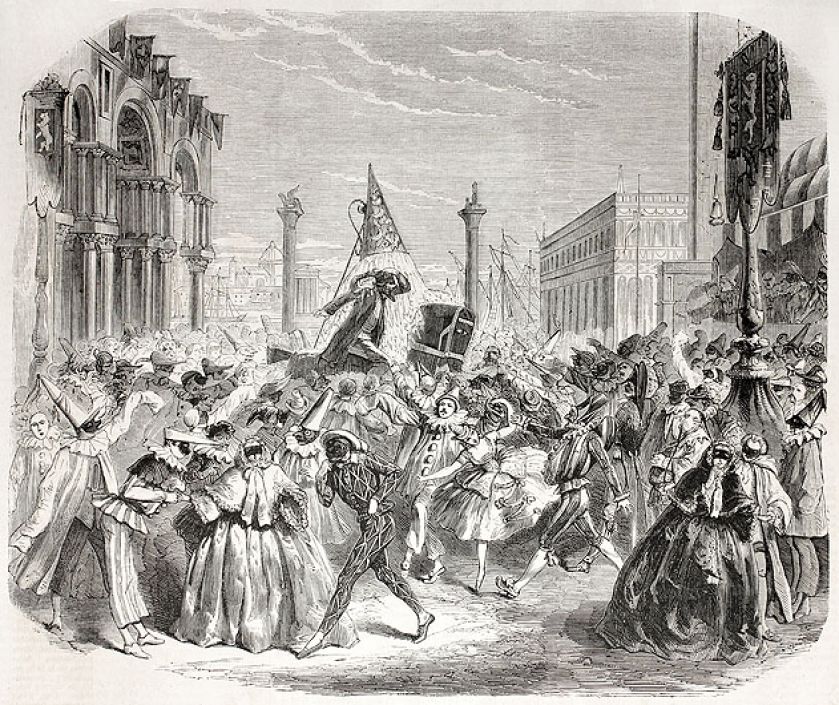 Tylko w masce kucharz mógł flirtować z królową, a hrabina z koniuszym.