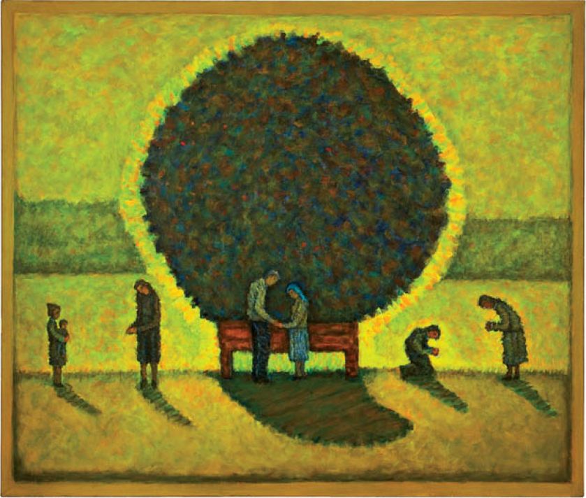 Andrzej Podkański, z cyklu Park. Obrazy podejrzane