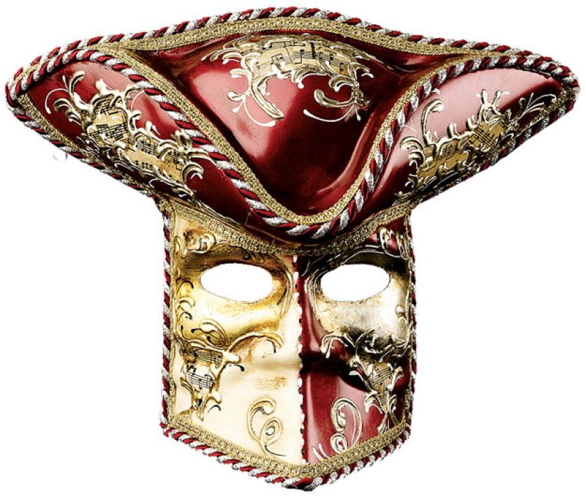 Tradycyjna wenecka bauta. Maski
