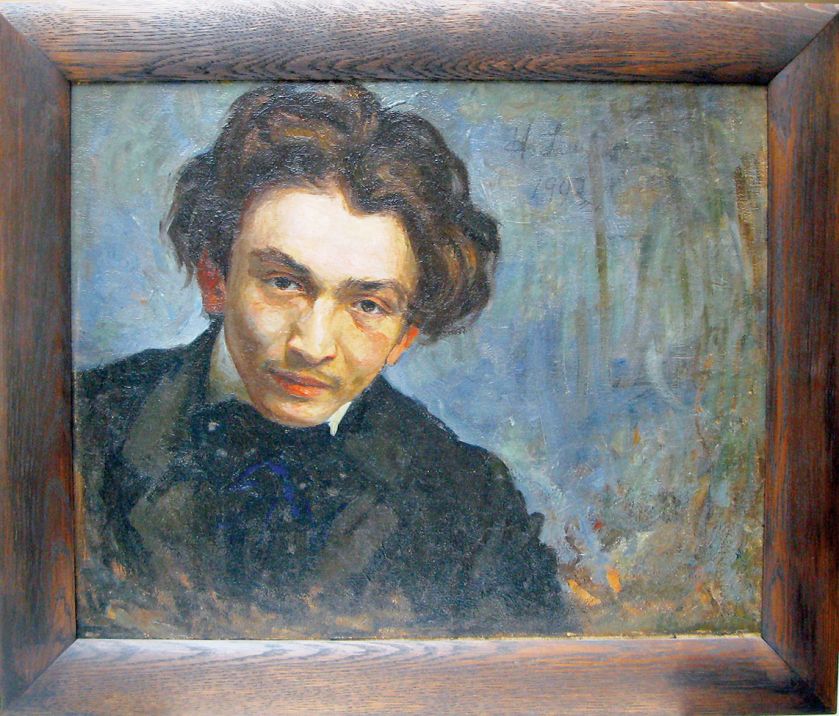 Samuel Hirszenberg, Portret młodego mężczyzny, 1902.