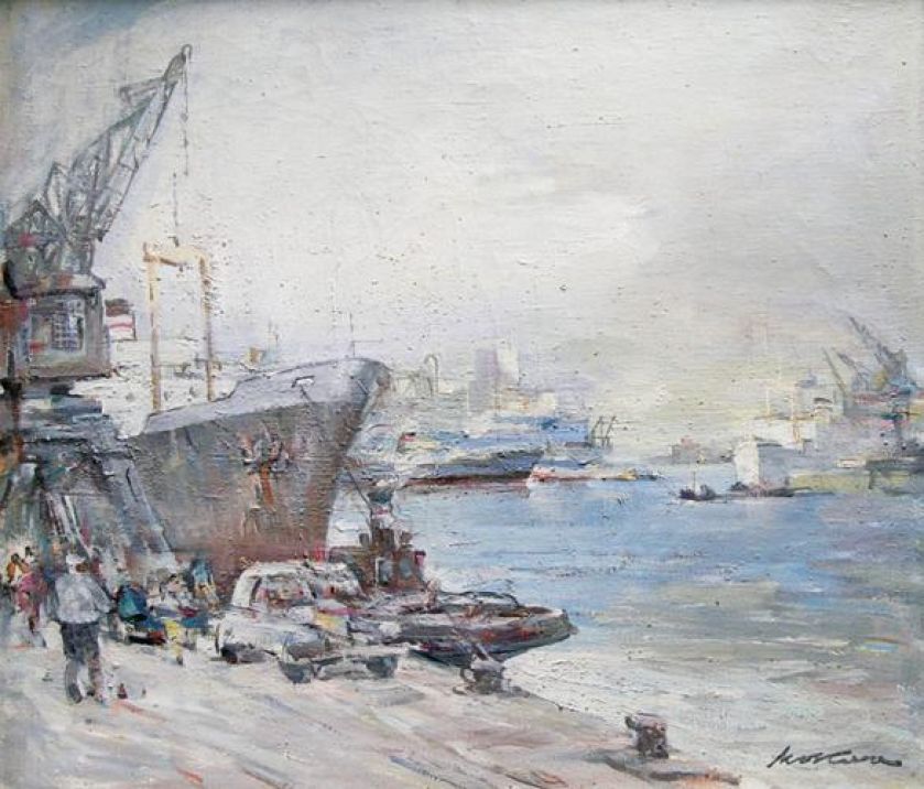 Marian Mokwa, ok.1948 r., Centralne Muzeum Morskie w Gdańsku, fot. M. Brucki