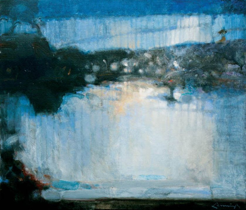 Świat V , olej na płótnie, 2010. Ballada o koniu