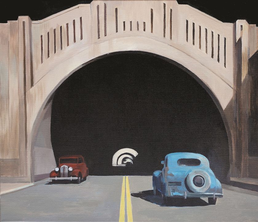 Joanna Karpowicz, Tunel , 2017 r. Pełne tajemnicy obrazy Joanny Karpowicz