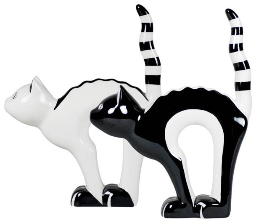 Kot najeżony, proj. W. Potacki. Towarzystwo z porcelany