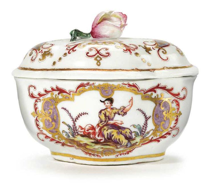 Porcelanowa bomboniera z Docci, lata 70. XVIII w.