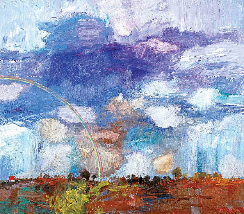 Krajobraz po burzy , 1986 r. Jan Szancenbach - profesor na wirażu