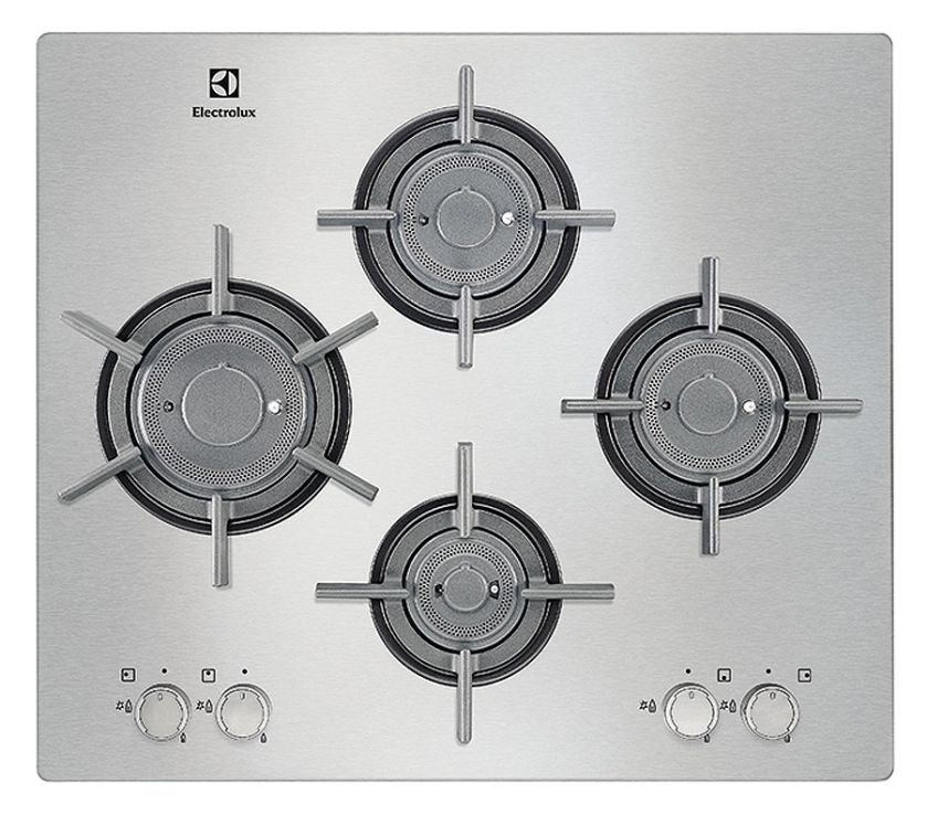 Płyta gazowa EGU6647LOX ze zintegrowaną zapalarką oraz pionowymi palnikami Flush Vertical, ELECTROLUX